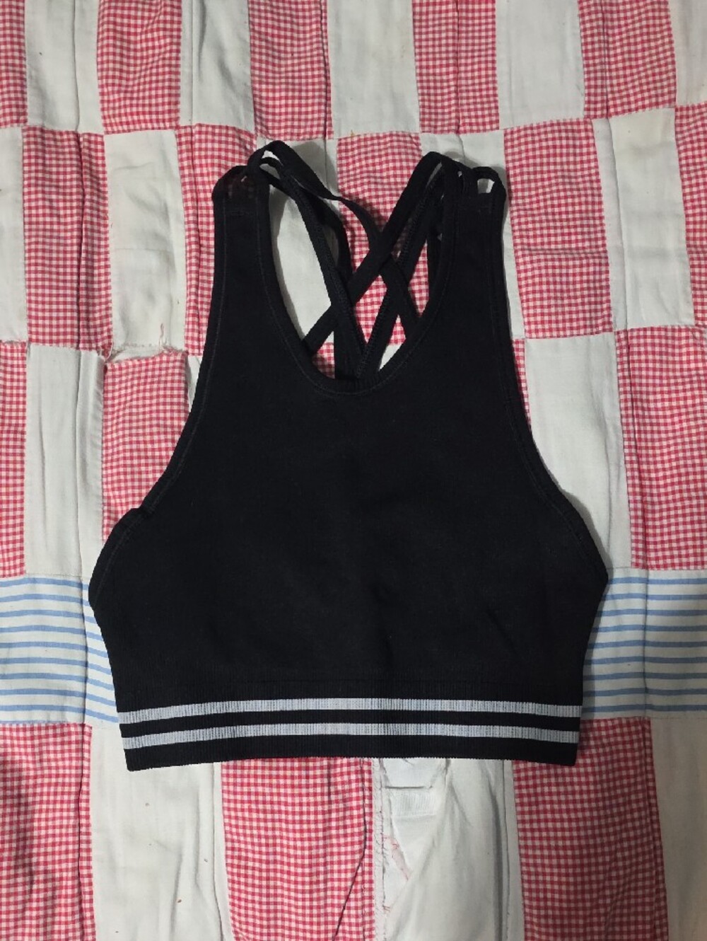 NWOT Spiritual Gangster Black Active Crop & Short Set - Picture 3 of 7